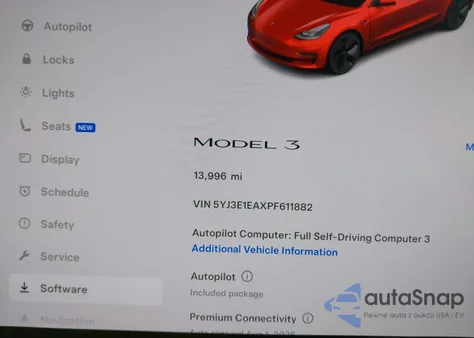 2023 Tesla Model 3 Rear-Wheel Drive from USA, damaged, VIN 5YJ3E1EAXPF611882